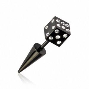 Fake dice stud